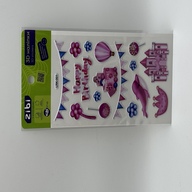 3D наліпки Happy Birthday Рожева фортеця 18 см, KIDS Line