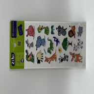 3D наліпки Звіряти з Африки 18 см, KIDS Line