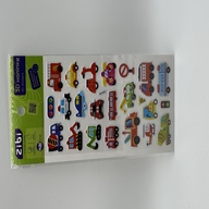 3D наліпки Спец автівочки 18 см, KIDS Line