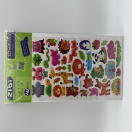 3D наліпки Екзотичні тварини  23 см, KIDS Line