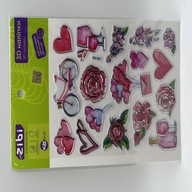 3D наліпки Французьке кохання 19 см, KIDS Line