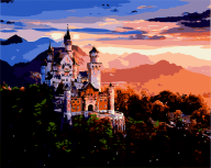 Картина по номерам "Замок у горах", 40*50 cm, ART Line