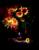 Картина по номерам "Квіти сонця", 40*50 cm, ART Line