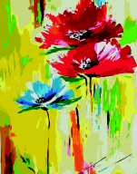 Картина по номерам "Маки з волошками", 40*50 cm, ART Line