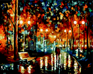 Картина по номерам "Двоє під дощем", 40*50 cm, ART Line