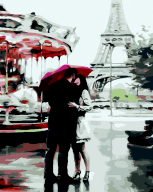 @Картина по номерам "Париж - місто  Кохання", 40*50 cm, ART Line