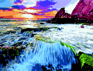 Картина по номерам "Водоспад", 40*50 cm, ART Line