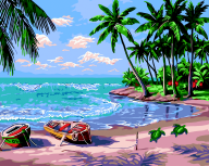 Картина по номерам "Райські острови.", 40*50 cm, ART Line