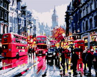 Картина по номерам "Лондон під дощем", 40*50 cm, ART Line