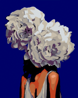 @Картина по номерам "Квіти у волоссі", 40*50 cm, ART Line