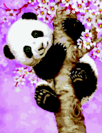 Картина по номерам "Грайлива панда", 40*50 cm, ART Line
