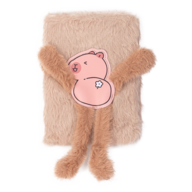 Блокнот плюшевий CAPYBARA, А6, 80 арк., клітинка, асорті, KIDS Line