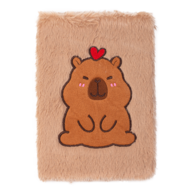 Блокнот плюшевий CAPYBARA 3, А5, 80 арк., клітинка, асорті, KIDS Line