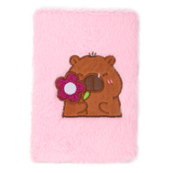 Блокнот плюшевий CAPYBARA 4, А5, 80 арк., клітинка, асорті, KIDS Line