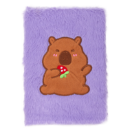 Блокнот плюшевий CAPYBARA 5, А5, 80 арк., клітинка, асорті, KIDS Line