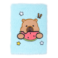 Блокнот плюшевий CAPYBARA 12, А5, 80 арк., клітинка, асорті, KIDS Line