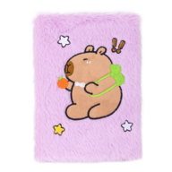 Блокнот плюшевий CAPYBARA 13, А5, 80 арк., клітинка, асорті, KIDS Line