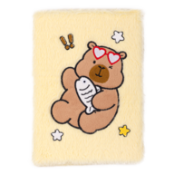 Блокнот плюшевий CAPYBARA 16, А5, 80 арк., клітинка, асорті, KIDS Line