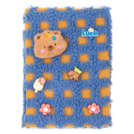 Блокнот плюшевий CAPYBARA 18, А5, 80 арк., клітинка, асорті, KIDS Line
