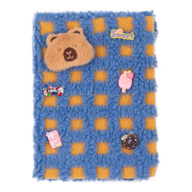 Блокнот плюшевий CAPYBARA 19, А5, 80 арк., клітинка, асорті, KIDS Line