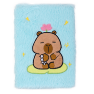 Блокнот плюшевий CAPYBARA 24, А5, 80 арк., клітинка, асорті, KIDS Line