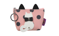 Кейс для монет PUSSY CAT, 13x10,5x5,5 см, розовый (декор: кот с подвижным хвостом)