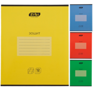 /Зошит учнівський шкільний MONOCHROME, 12арк., коса, асорті