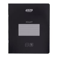 /Зошит учнівський шкільний BLACK, 12арк., лінія, KIDS LINE