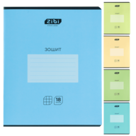 /Зошит учнівський шкільний MONOCHROME, 18арк., клітинка, асорті