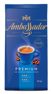 /Кофе в зернах 1000г*6, пакет, "Blue Label", AMBASSADOR PREMIUM (PL)