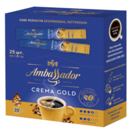 @/Кофе растворимый 1,8г*25, стик Crema Gold  AMBASSADOR