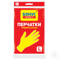 /Перчатки универсальные, резиновые, размер L, БОНУС 