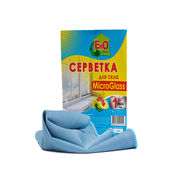 /Салфетка микрофибра для стекла 30х30 1шт. ЕКО+