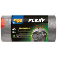 /Пакети для сміття пе LD 60х64 графіт 60л10шт з затяжкою ElasticFIX ФРЕКЕН БОК ( fb.80673 )