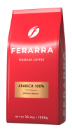 /Кофе в зёрнах 1000г, CAFFE 100% ARABIKA с клапаном,  FERARRA
