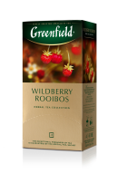 /Чай травяной ройбош 1.5г*25*10, пакет, "Wildberry Rooibus", GREENFIELD