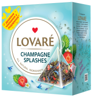 /Чай бленд чёрного и зелёного 2г*15, пакет, "Shampagne splashes", LOVARE