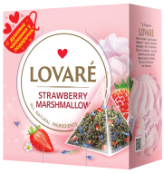 /Чай зелёный 2г*15, пакет, "Strawberry marshmallow", LOVARE