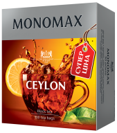 /Чай чёрный 1.5г*100, пакет, CEYLON TEA "СУПЕР ЦЕНА", МОNОМАХ