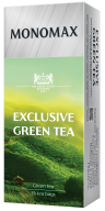 /Чай зелёный 1.5г*25, пакет, EXCLUSIVE GREEN TEA, МОNОМАХ
