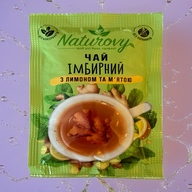 /Чай-сашет конц. "Імбирний з лимоном та м'ятою" 50г  ТМ «Naturovy» (16 шт/шоубокс)