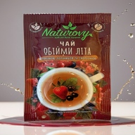 /Чай-сашет конц. "ОБІЙМИ ЛІТА" (з порічкою, полуницею та смородиною) 50гТМ «Naturovy»(16 шт/шоубокс)