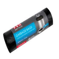 /Пакети для сміття з затяжкою п/е, 55*64, чорні  HD, 60л/15шт (36шт/ящ) PRO SERVICE