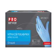 @/Перчатки нитриловые, нестерильные, голубые, 100шт/уп., размер XL, PRO SERVICE