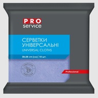 /Серветки віскозні, 30*38 см, 10 шт., сині (20уп/ящ) PRO SERVICE