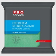 /Серветки віскозні, 30*38 см, 10 шт., зелені (20уп/ящ) PRO SERVICE