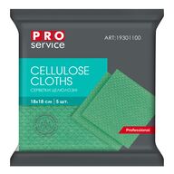 /Серветки целюлозні, 18*18 см, 5 шт., зелені  (32уп/ящ) PRO SERVICE