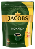/Кофе растворимый 250г, пакет, JACOBS MONARCH