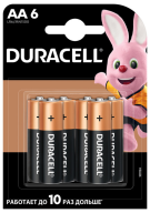 /Эл.питания (батарейка) DURACELL LR6 (AA), 6шт/упак