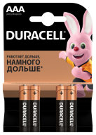 /Эл.питания (батарейка) DURACELL LR3 (АAA), 4шт/упак